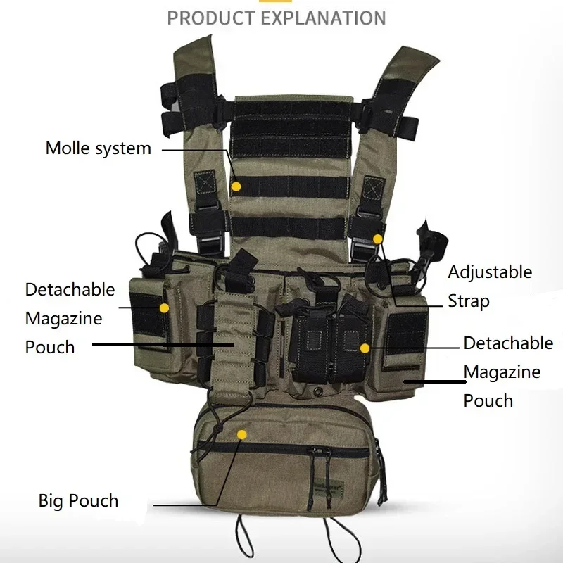 Crossfit Gear Men - Kamizelka taktyczna D3CR Chest Rig Multicam