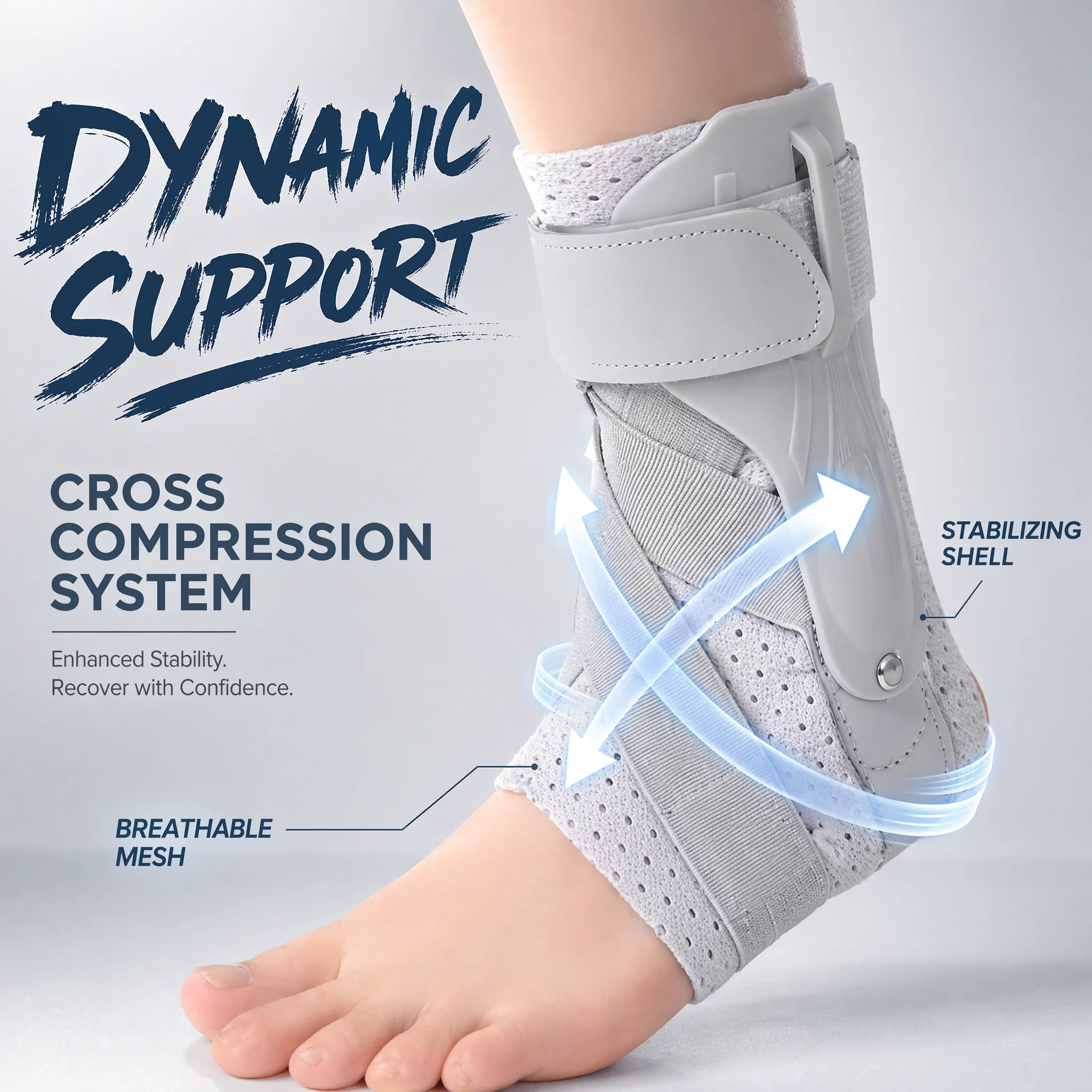 Ankle Mobility Band - Orteza na kostkę z bocznymi stabilizatorami,